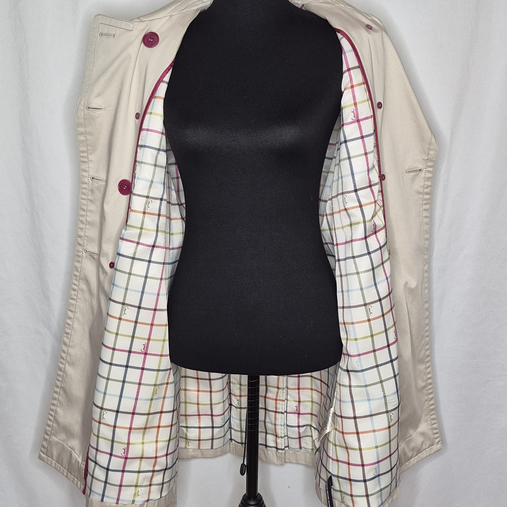 Coach Heritage Series Double-Breasted Belted Trench Coat - Size M - Picture 11 of 16